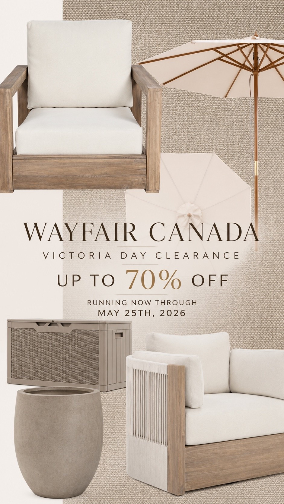 Shop everything we love during the @Wayfair @wayfaircanada Victoria Day Clearance for up to 70% off from now until May 25, 2026!! #WayfairCAPartner #WayfairCAHome

#LTKcanada