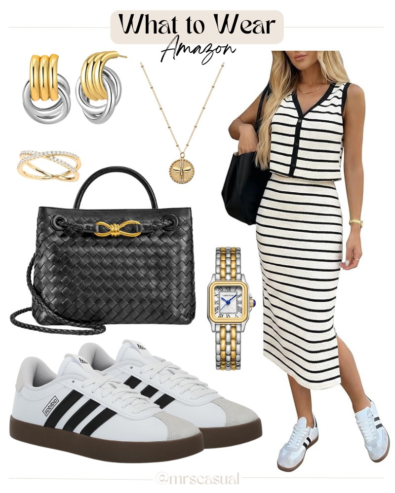The striped dress + sneakers combo I can’t stop wearing lately 🤍 🔗⬇️

#LTKSeasonal #LTKootd #LTKOver40