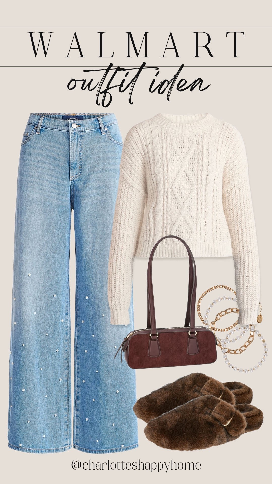 The cutest new outfit from Walmart!

#walmartfashion

Walmart fashion. Walmart new arrivals. Walmart denim. Walmart wide leg jeans. Walmart pearl embellished jeans. Walmart cable knit sweater. Walmart casual holiday style  

#LTKFindsUnder50 #LTKHoliday #LTKFindsUnder100