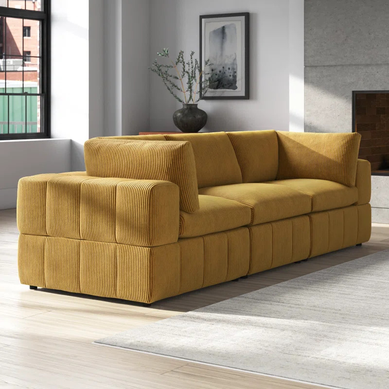 Antwand 108.5'' Corduroy Sofa | Wayfair North America