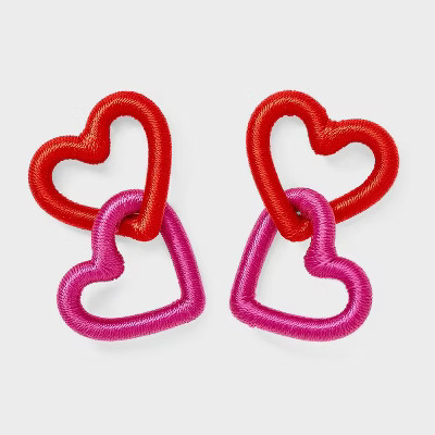SUGARFIX by BaubleBar Heart to Heart Earrings - Pink | Target