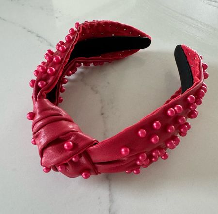 Red headband 
Pearl headband 
Christmas headband 