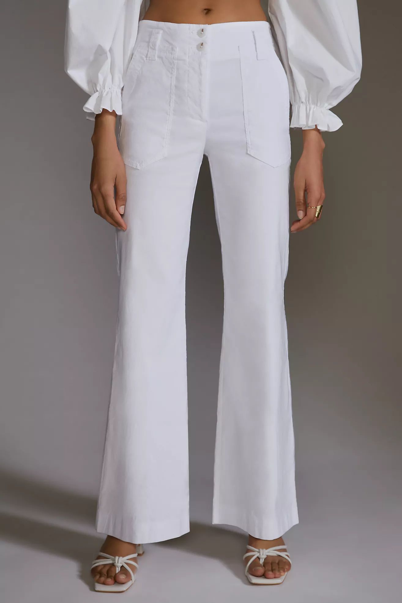 The Naomi Wide-Leg Flare Pants | Anthropologie (US)