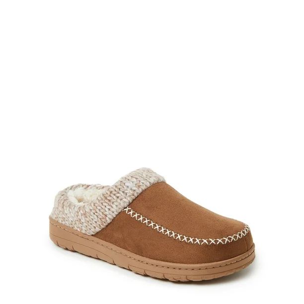 Dearfoams Cozy Comfort Moc Toe Clog Slippers (Women's) - Walmart.com | Walmart (US)