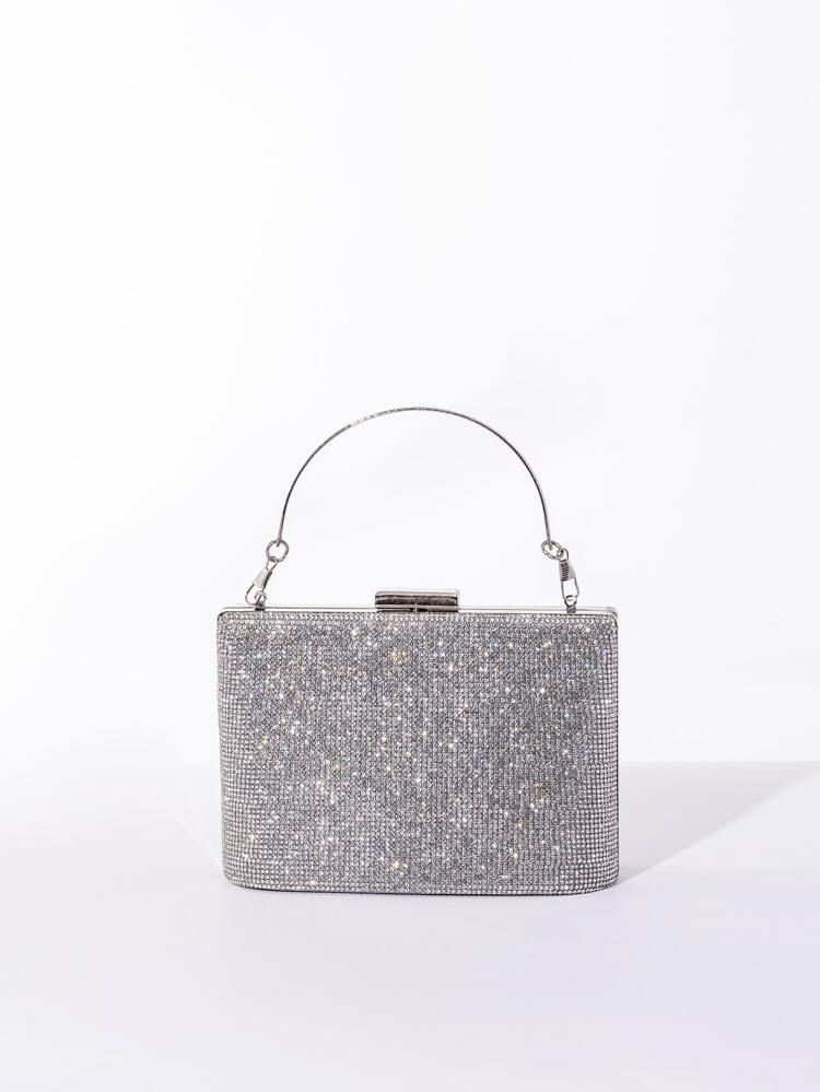 New
     
      Mini Glitter & Rhinestone Decor Box Bag | SHEIN
