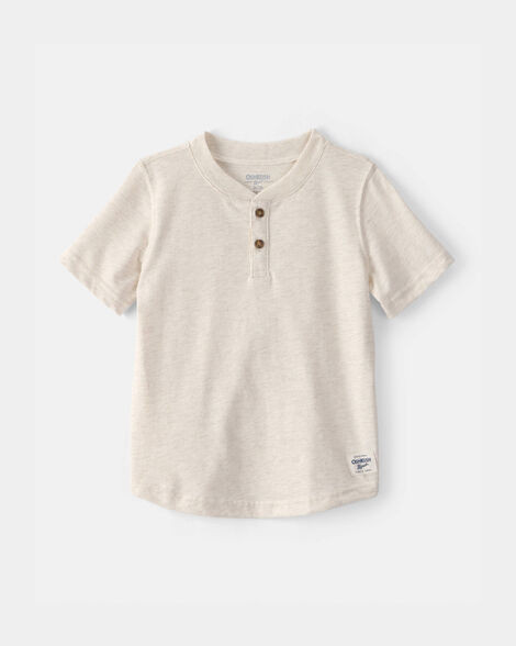 Toddler Boy Short-Sleeve Henley T-Shirt - Cream - OshKosh B'gosh | Carter's | Carter's Inc