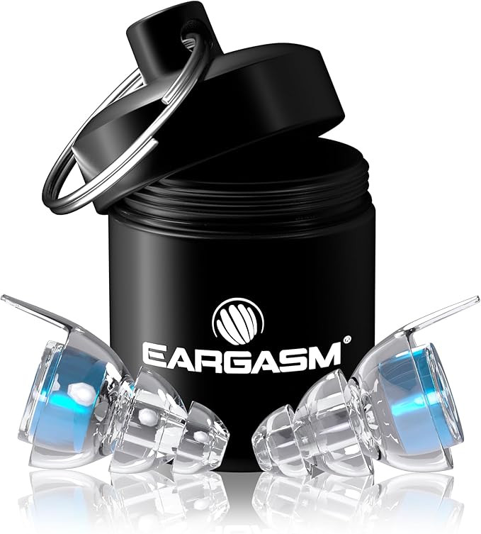 Eargasm High Fidelity Blue Earplugs for Concerts, Festivals, Musicians, DJs, Night-Life, Motorcyc... | Amazon (US)