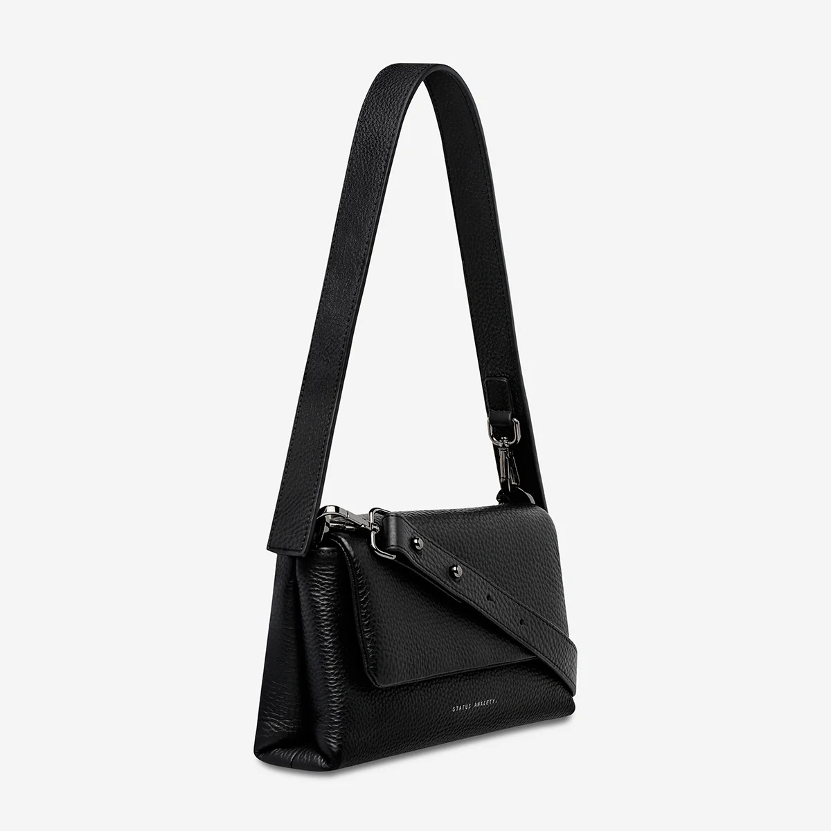 Zenith Women's Black Leather Bag | Status Anxiety\u00ae | Status Anxiety 