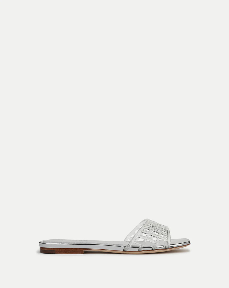 Veronica Beard Maris Jelly Sandal Clear Silver | Veronica Beard