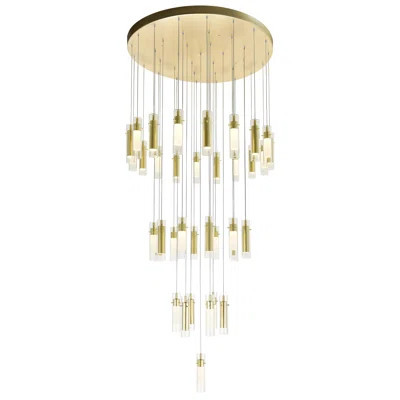 Multi-Light Integrated LED Chandelier – Modern & Tiered Pendant Design for High Ceilings | Wayfair North America