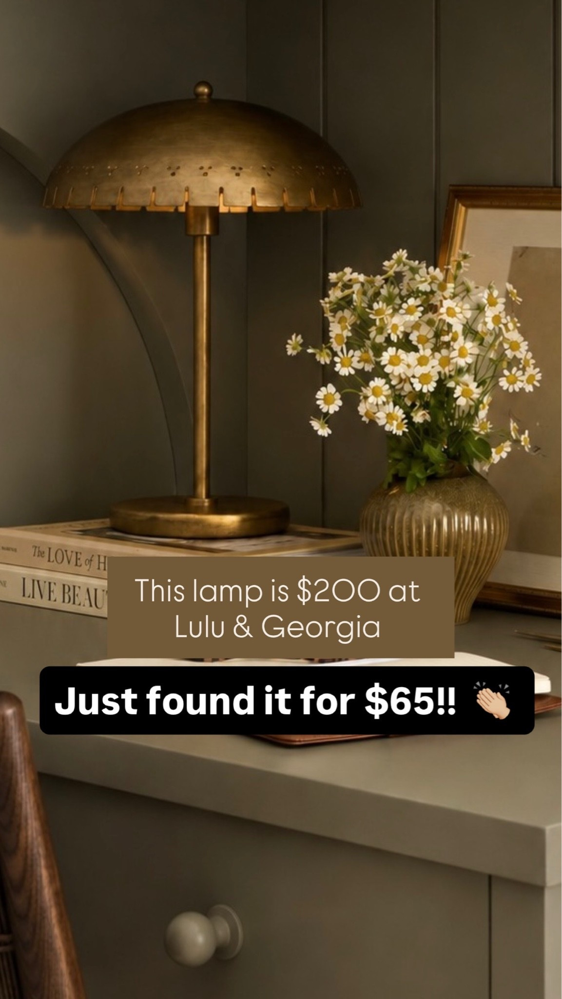 Task lamp | desk lamp | dupe | look for less | amazon finds | cottage style | brass lamp | lulu & Georgia | amazon | kitchen decor | girls bedroom desk | office decor 

LTKHome #AmazonHome #LookForLess #DesignerInspired #WarmNeutralHome #HomeDecorFinds #MoodyHomeDecor #AffordableHo

#LTKSaleAlert #LTKHome
