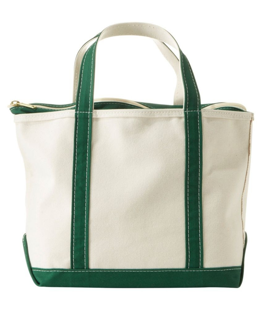 Boat and Tote, Zip-Top Dark Green Reg, Canvas/Nylon L.L.Bean | L.L. Bean