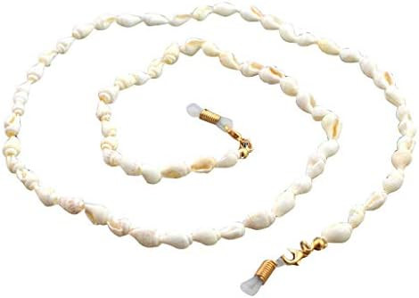 MOMOJIA Reading Glasses Chain Shell Sunglasses Holder Neck Strap Rope Ornaments Necklace | Amazon (US)