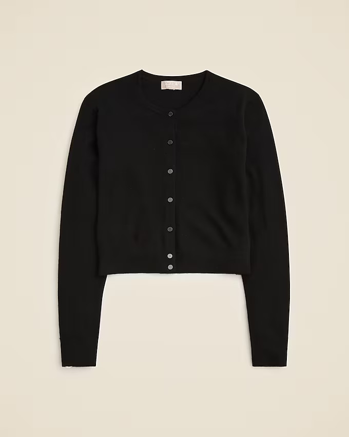 Featherweight cashmere shrunken cardigan sweater | J. Crew US