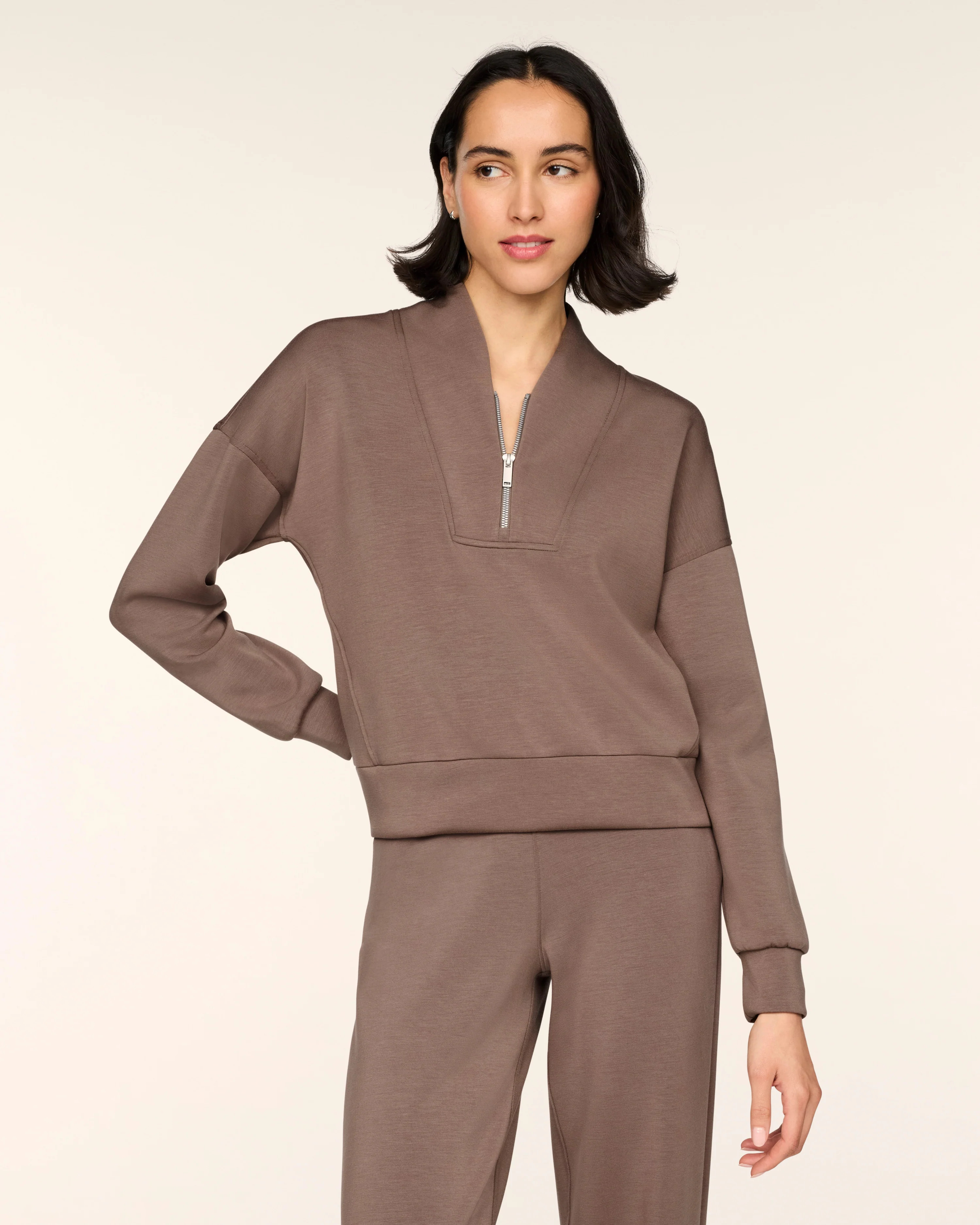 SPANX AirEssentials® Shawl Collar Half Zip | Spanx