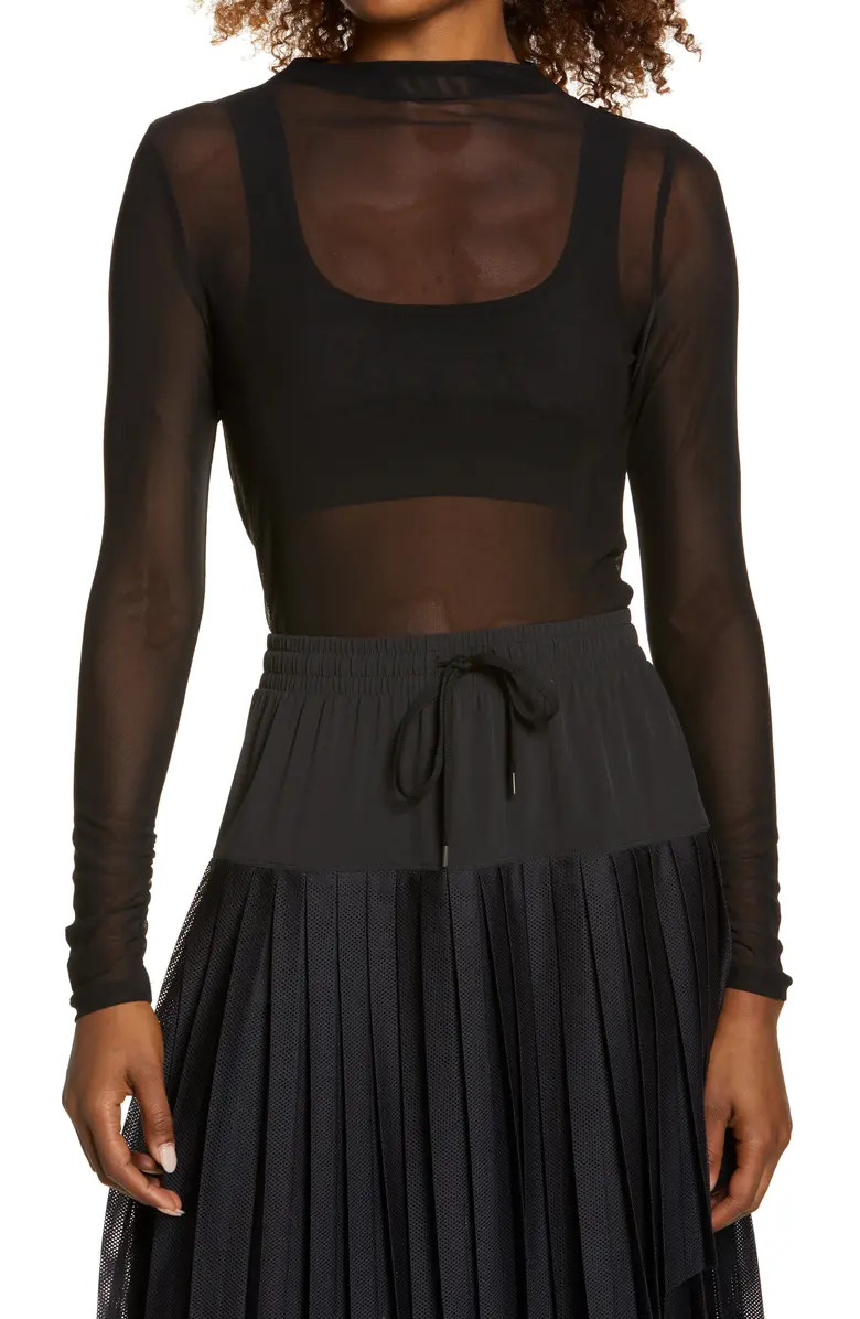 Women's Sheer Luck Long Sleeve Mesh T-Shirt | Nordstrom
