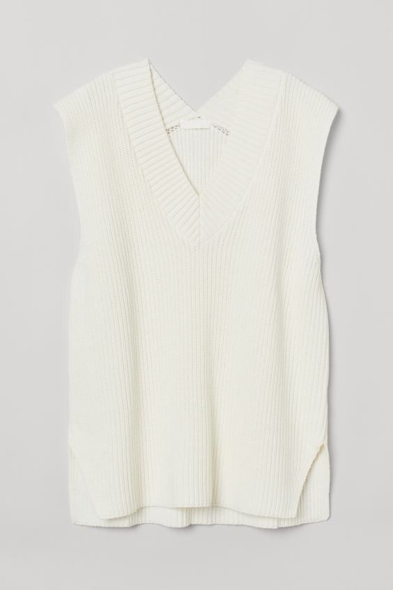Rib-knit Sweater Vest | H&M (US + CA)