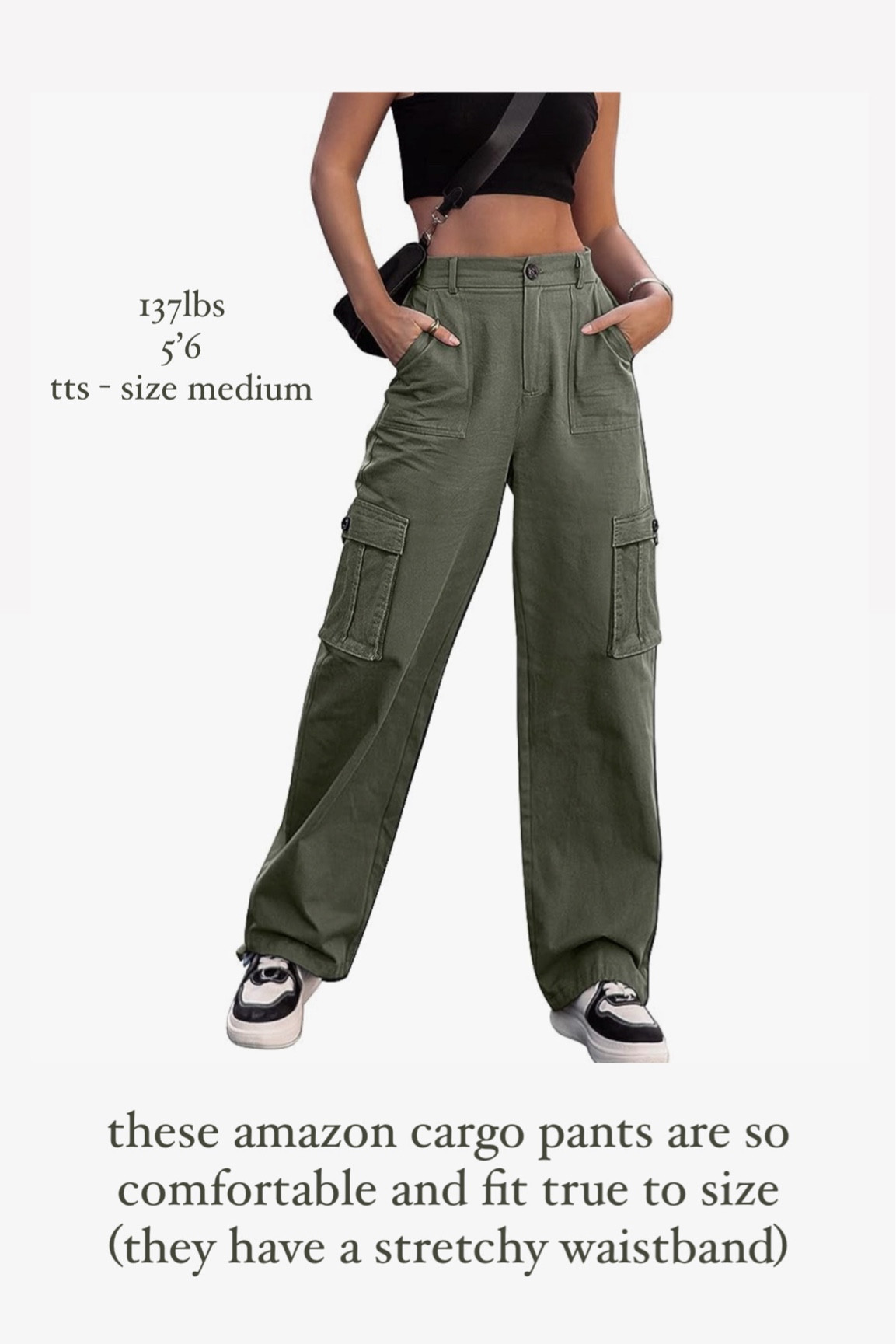 Stretchy waistband cargo pantss

#LTKMidsize #LTKTravel #LTKFindsUnder50