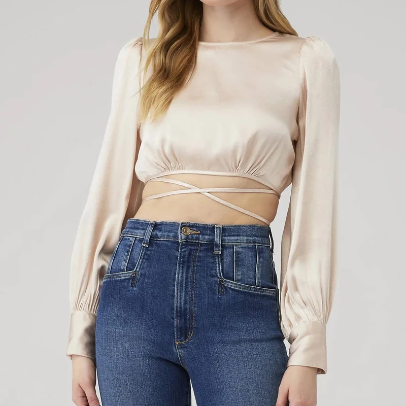 ASTR the Label Viola Top In Champagne - White - S | Verishop