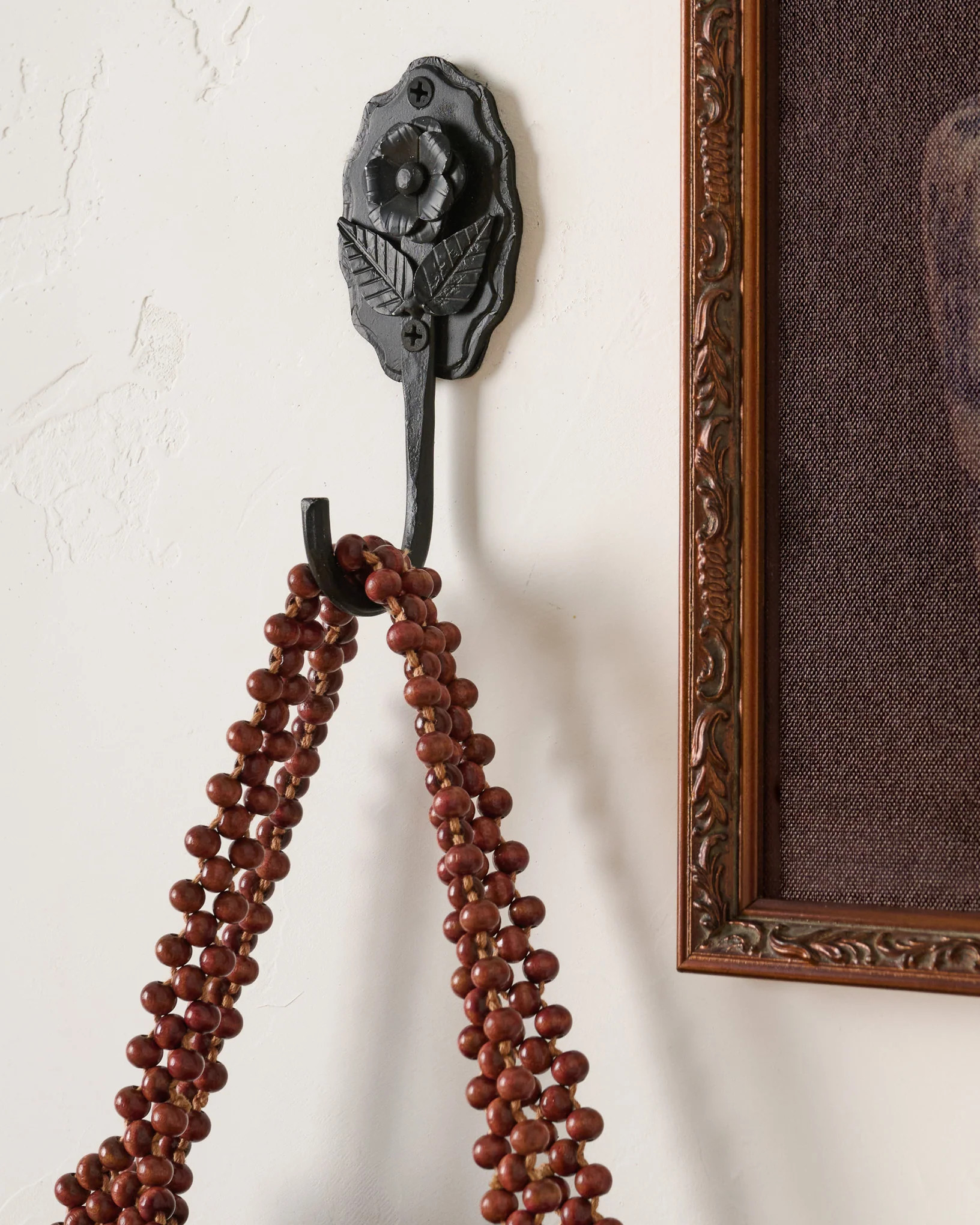 Forged Iron Floral Hook II | Magnolia