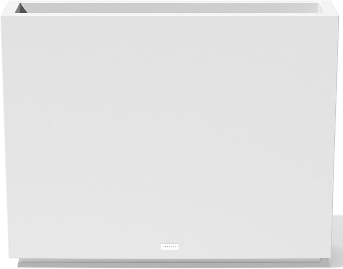 Veradek Span Plastic Box Series Planter - Tall Rectangular, White, All-Weather Resistant, Removab... | Amazon (US)