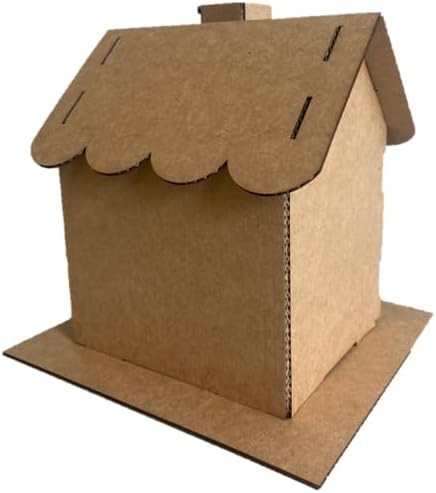 Gingerbread House Kit w/Scalloped Roof (Cardboard) - Pack of 5 | Amazon (US)