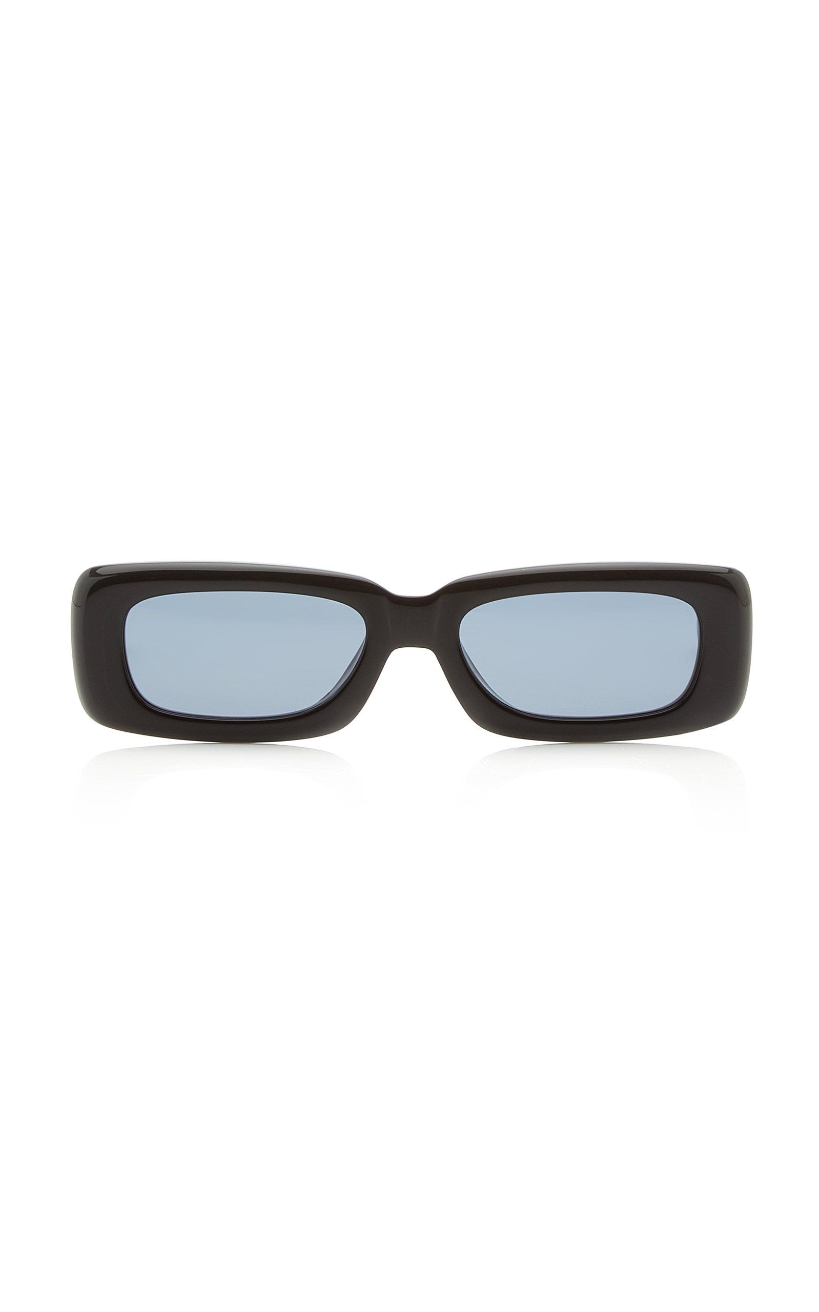 The Attico - Women's Mini Marfa Square-Frame Acetate Sunglasses - Black - OS - Moda Operandi | Moda Operandi (Global)