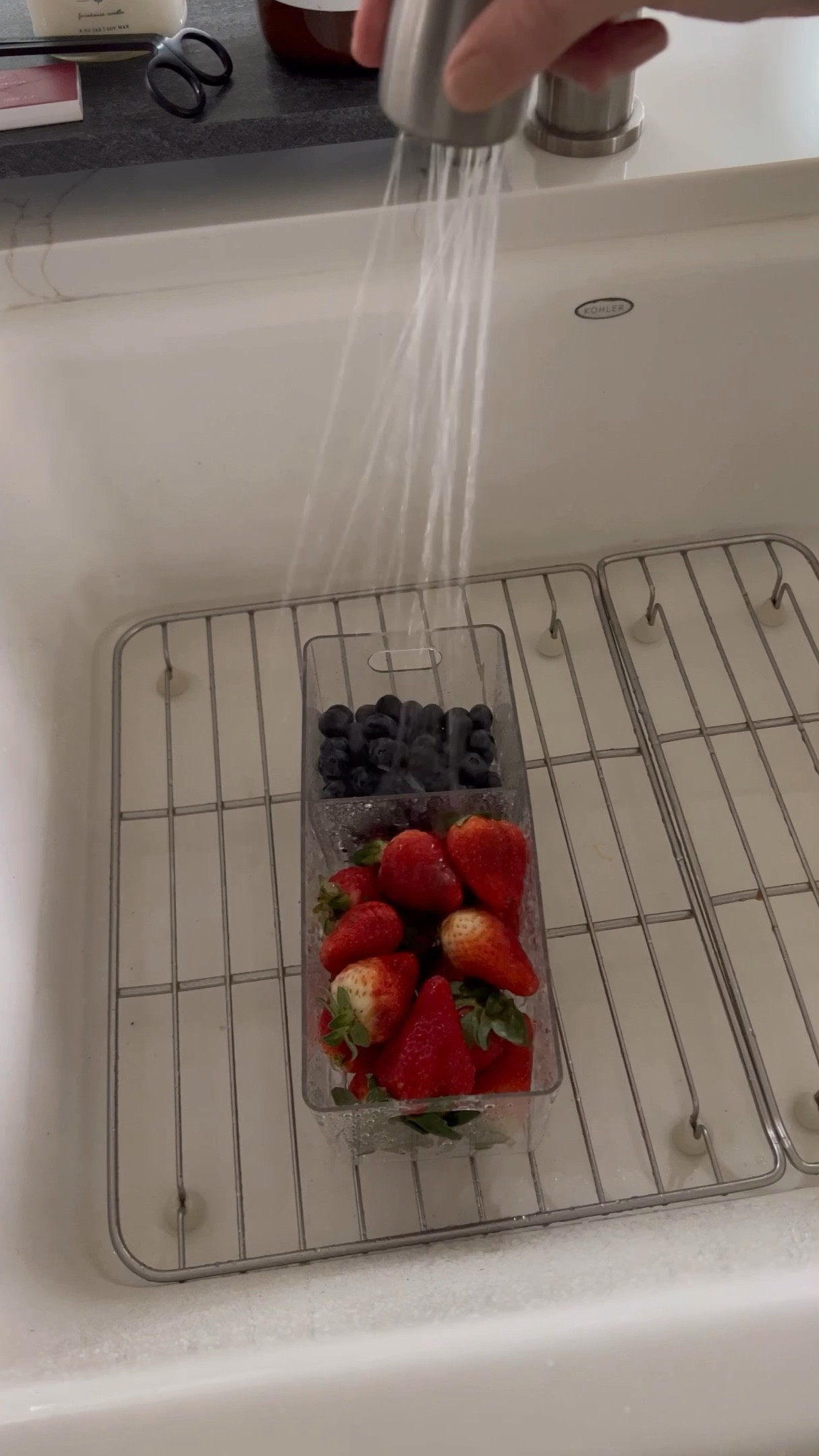 Kitchen, organization, counter, depth refrigerator, organizing bins, Berry colander with separator divider target finds clean and organize your home

#LTKFind #LTKhome #LTKunder50