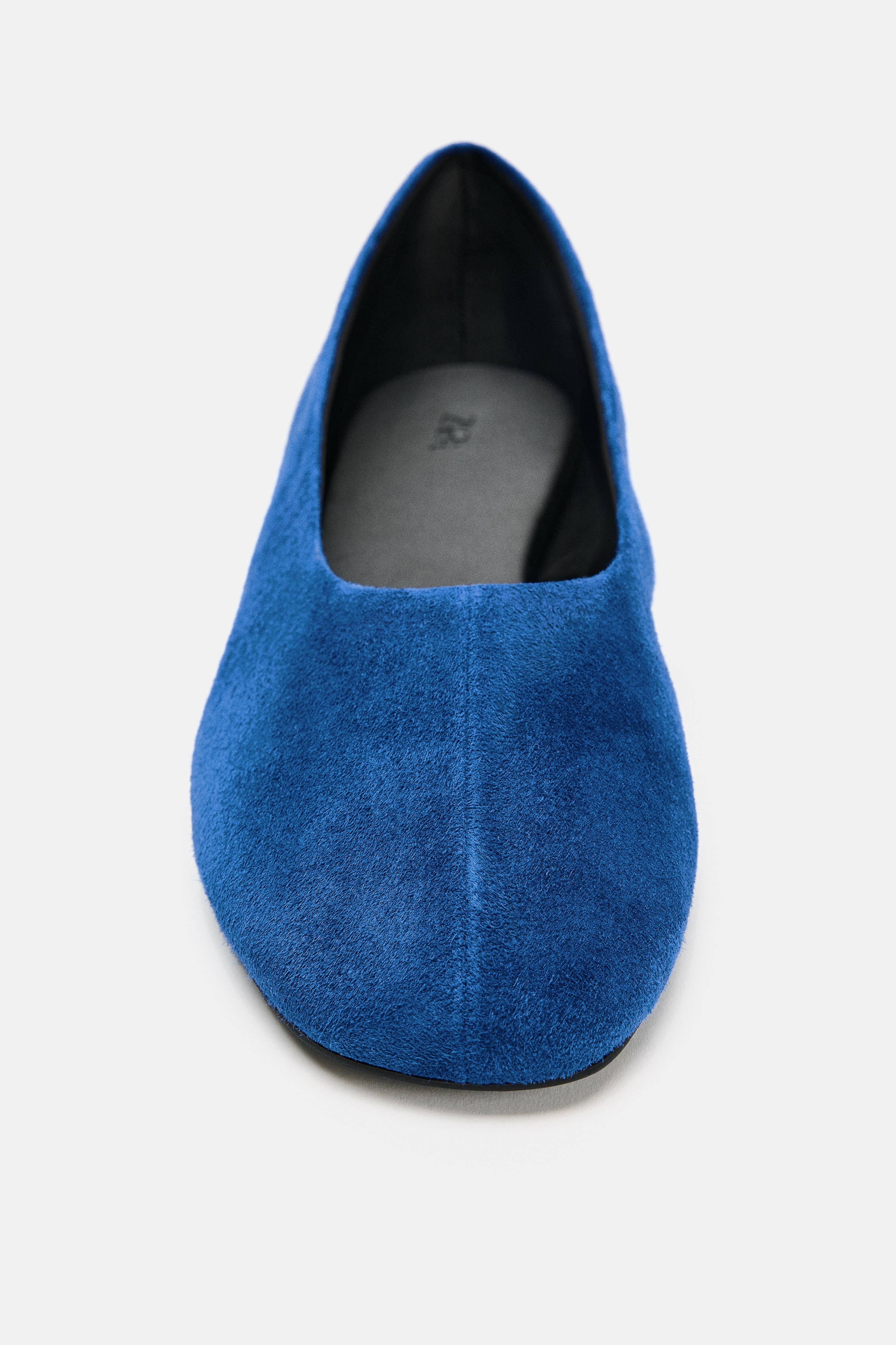 SUEDE BALLET FLATS | Zara US