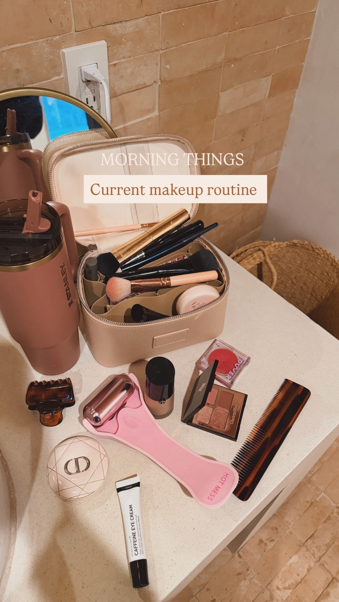 Morning makeup vanity - my current makeup routine for a natural and rosey look 

#LTKBeauty