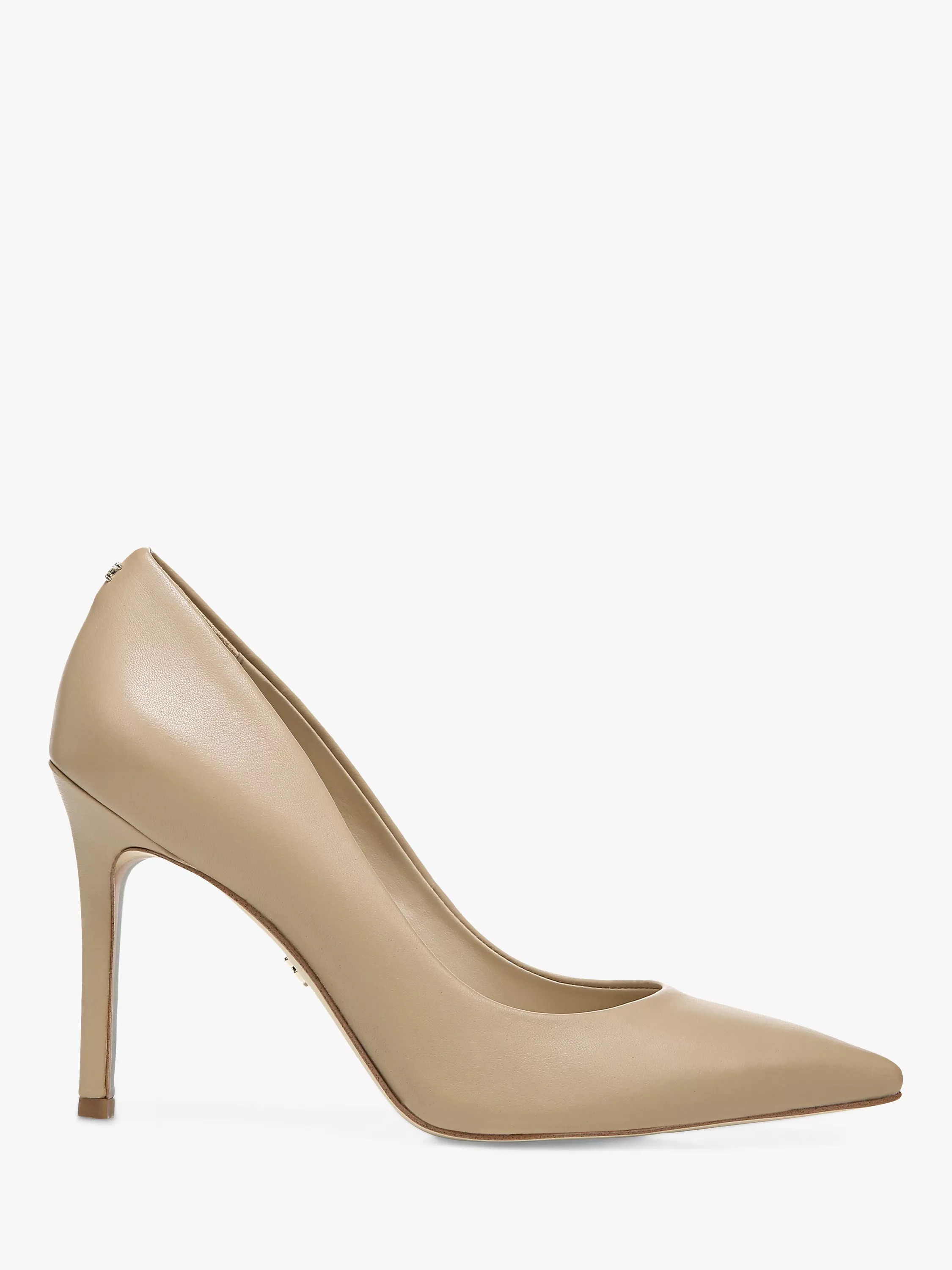 Sam Edelman Hazel Leather Pointed Toe Heeled Pumps | John Lewis (UK)