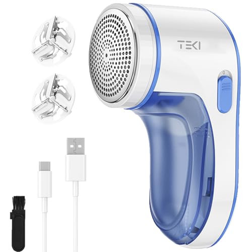 Fabric Shaver, Lint Remover for Clothes Rechargeable Clothes Shaver Pill Remover, Electric Sweater Defuzzer, Sweater Shavers to Remove Pilling, Couch, Fuzz, Furniture (2 Replaceable Blades) | Amazon (US)
