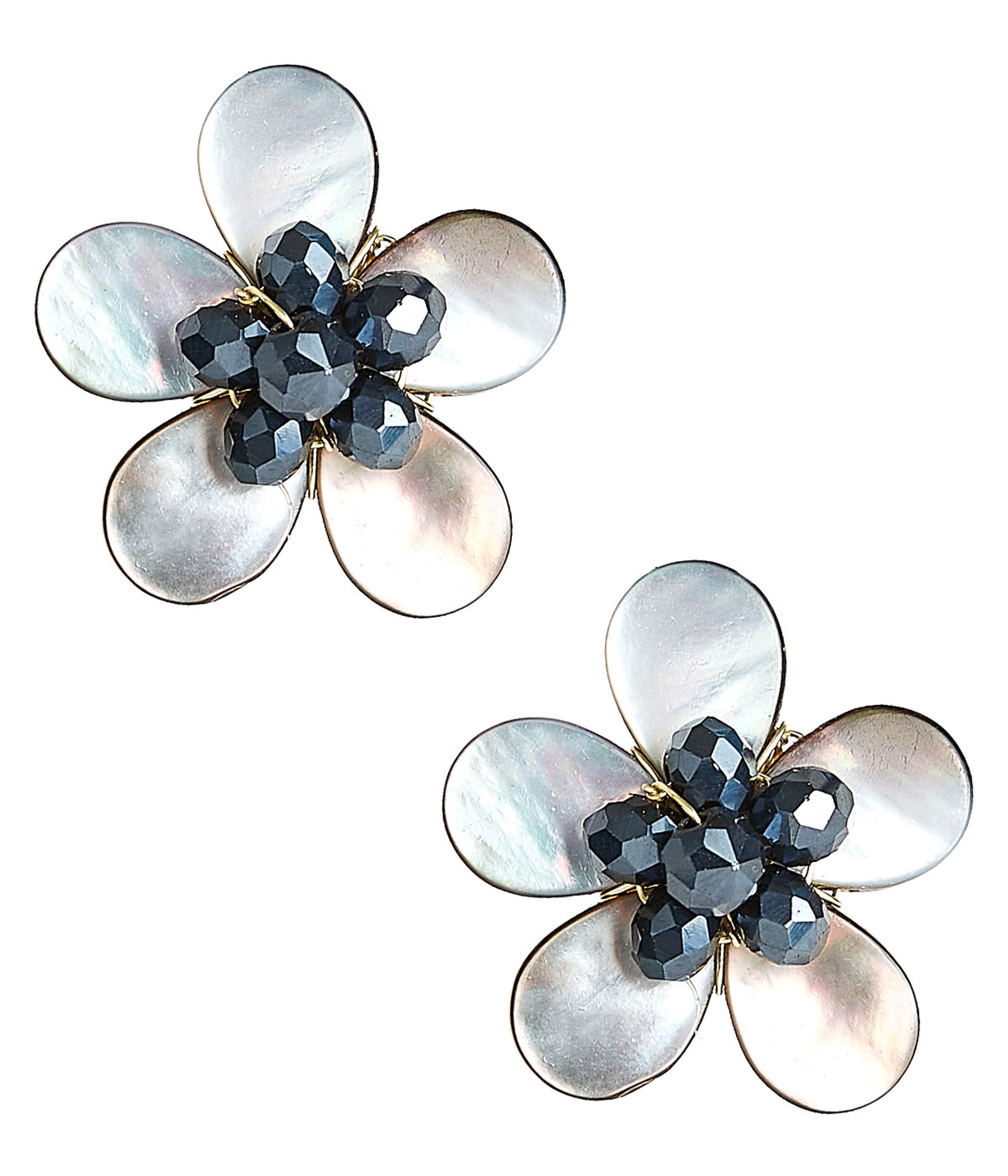Libby Earrings - Black Mother of Pearl | Lisi Lerch Inc