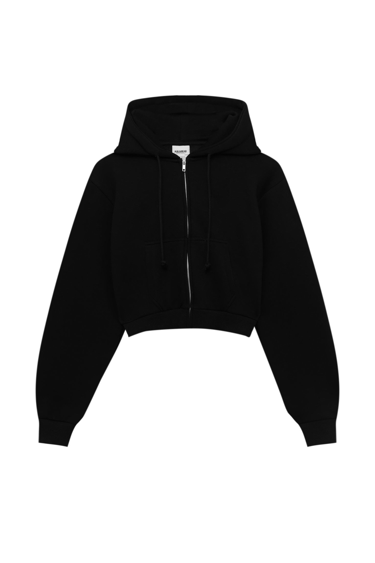 CROPPED ZIP-UP HOODIE | PULL and BEAR UK