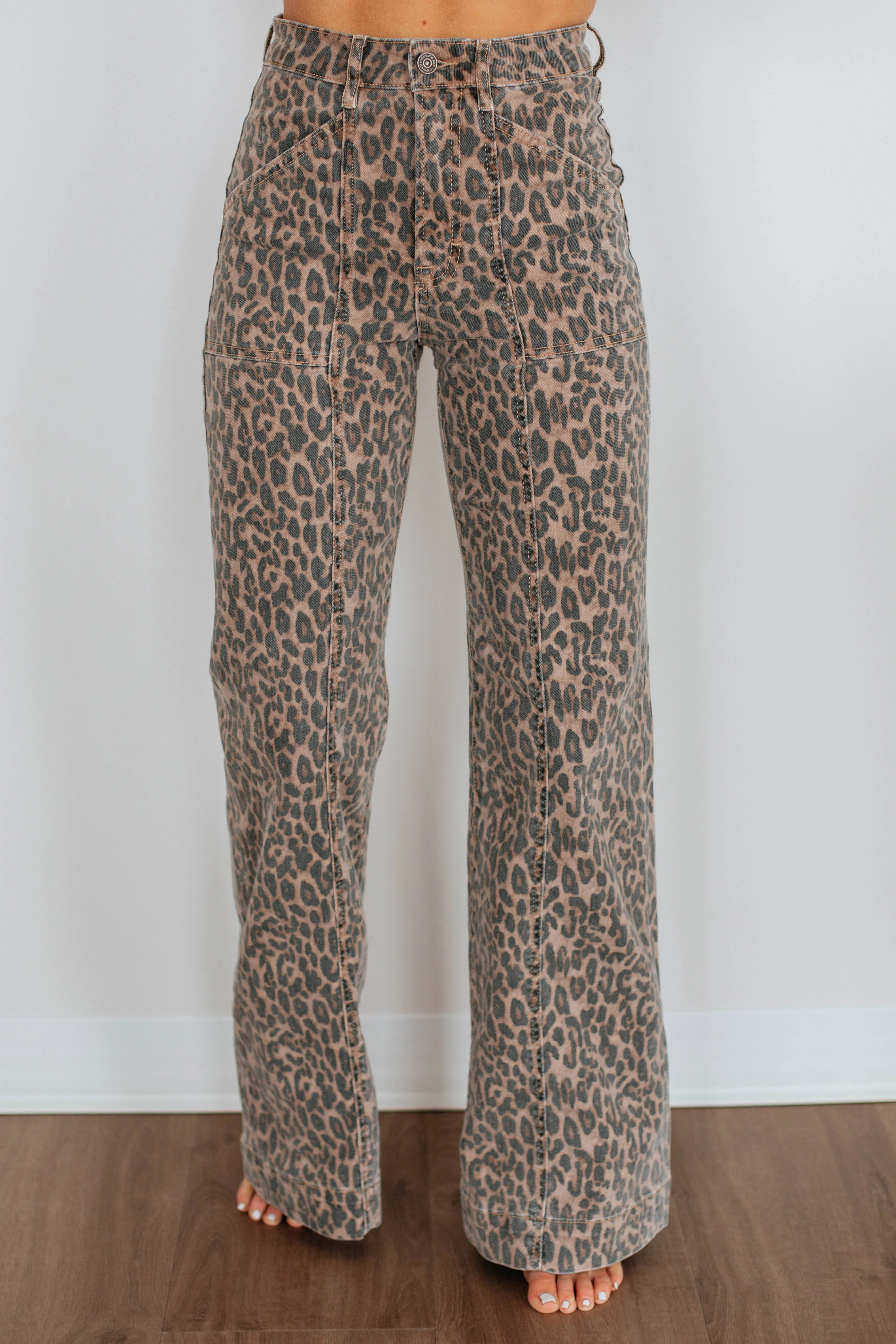 Happi Hidden Jeans - Cheetah 31 / 33" | Wild Oak Boutique