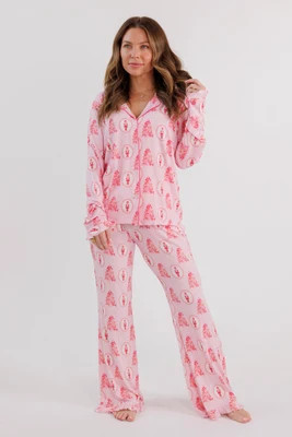 Wrapped in Bows Women's Long Sleeve Ruffle Set | In My Jammers