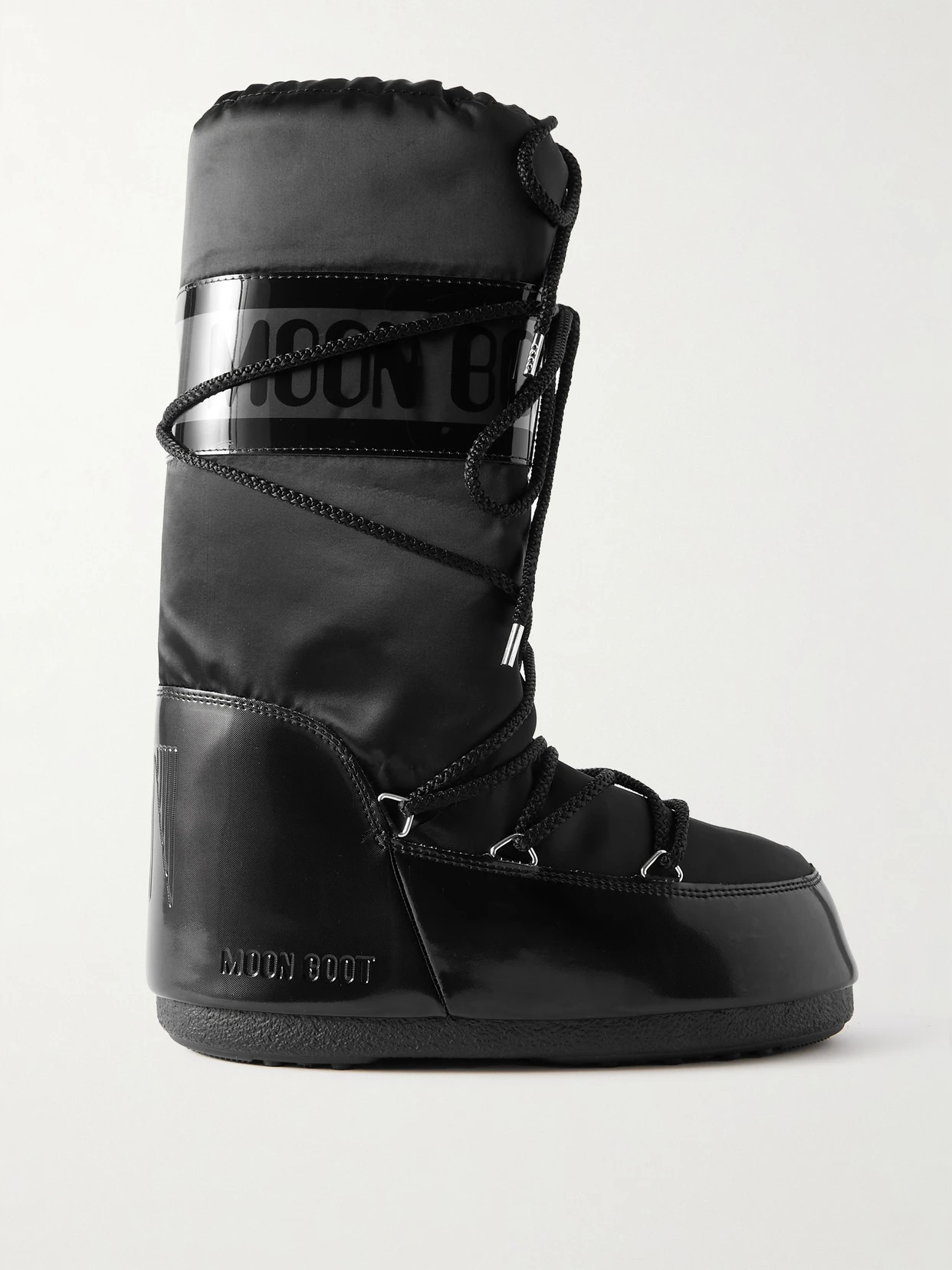 Moon Boot - Icon Glance Shell And Pvc Snow Boots - Black | NET-A-PORTER (US)
