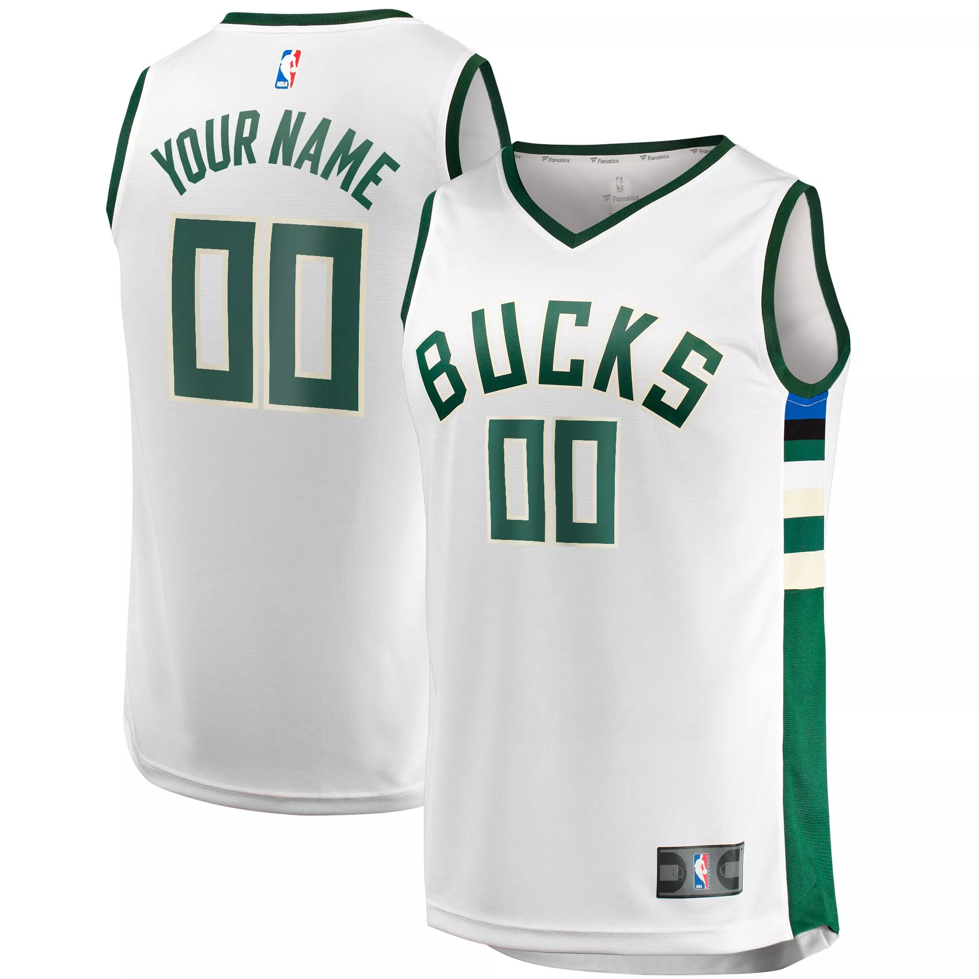 Men's Nike Hunter Green Milwaukee Bucks 2021/22 Diamond Authentic Custom Jersey - Icon Edition