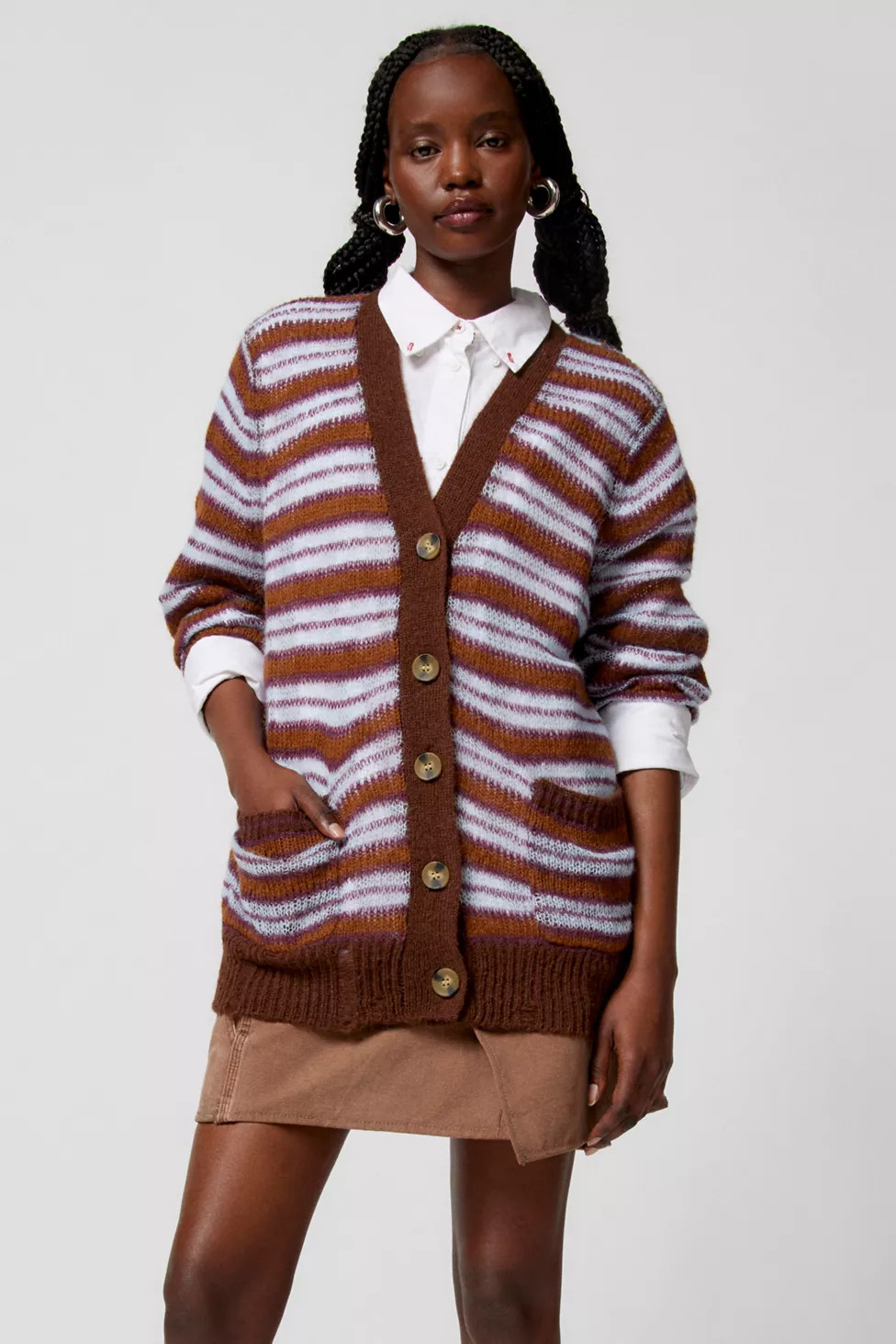 UO Alston Stripe Cardigan | Urban Outfitters (US and RoW)