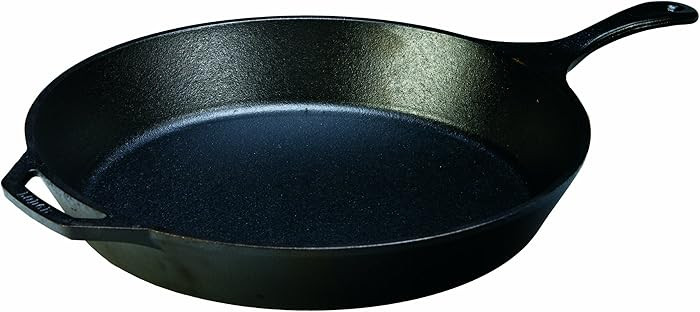 Lodge 15 Inch Cast Iron Pre-Seasoned Skillet – Signature Teardrop Handle - Use in the Oven, on ... | Amazon (US)