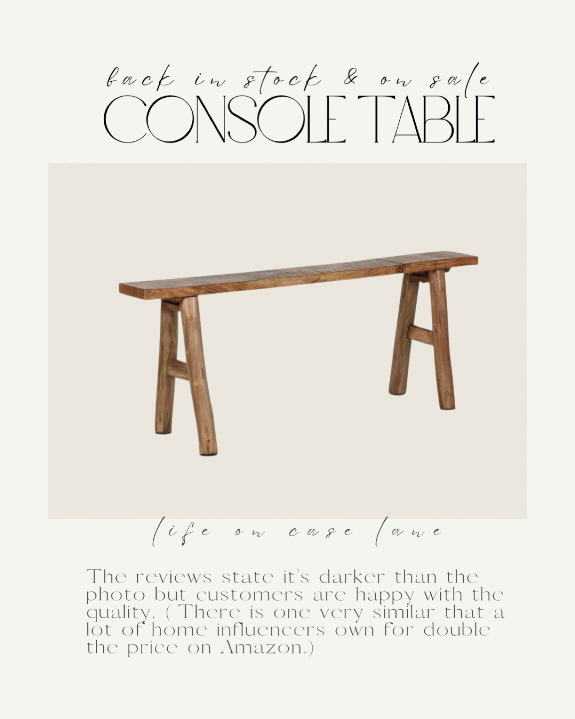 Back in stock! 

Wood bench, accent bench

#LTKxWayDay 

#LTKsalealert #LTKhome