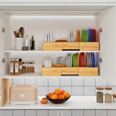 Silverware Organizer Kitchen Drawer Organizer, Expandable Utensil Drawer Organizer, With 2 Knife Block, Bamboo Cutlery Tray With Divider For Flatware | Wayfair North America