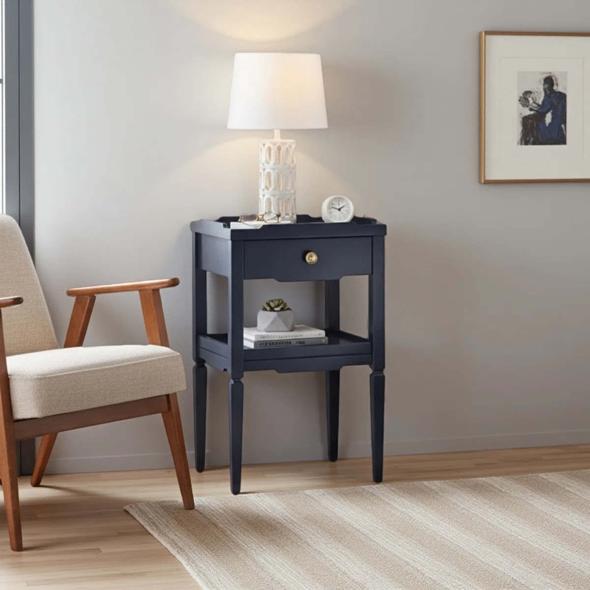 Vintage 1-Drawer Nightstand | Wayfair North America