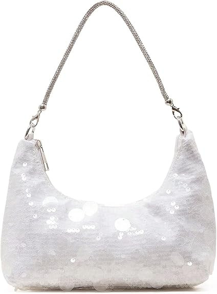 Sparkly Sequin Clutch Purse for Women,Bling Glitter Evening Handbag Shoulder Bag for Wedding Part... | Amazon (US)