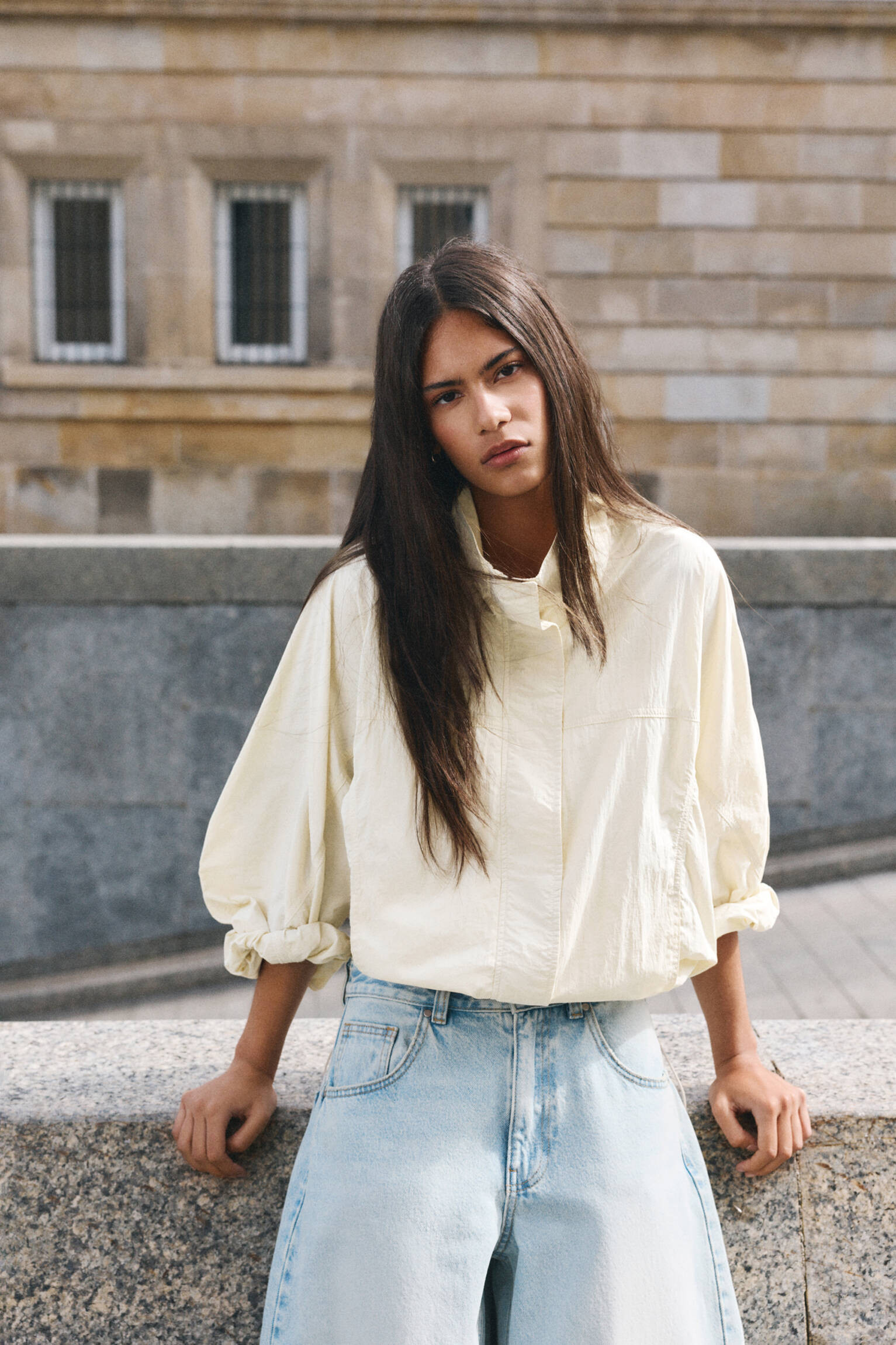Short nylon-effect jacket | Pull&Bear United Kingdom | PULL and BEAR UK