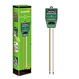 Amazon.com: SONKIR Soil pH Meter, MS02 3-in-1 Soil Moisture/Light/pH Tester Gardening Tool Kits f... | Amazon (US)