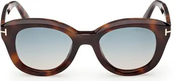TOM FORD 49mm Small Round Sunglasses | Nordstrom | Nordstrom