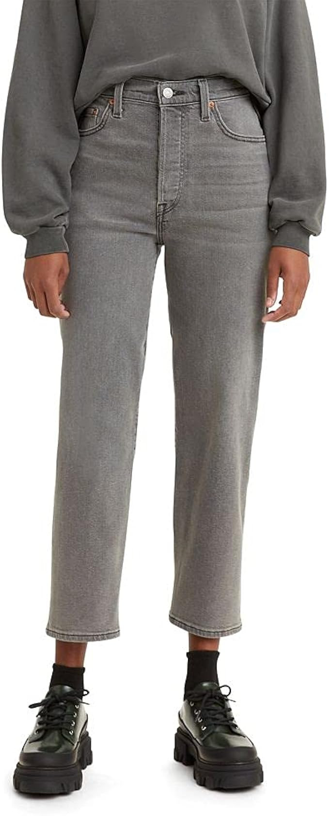 Levi's Women's Ribcage Straight Ankle Jeans | Amazon (US)