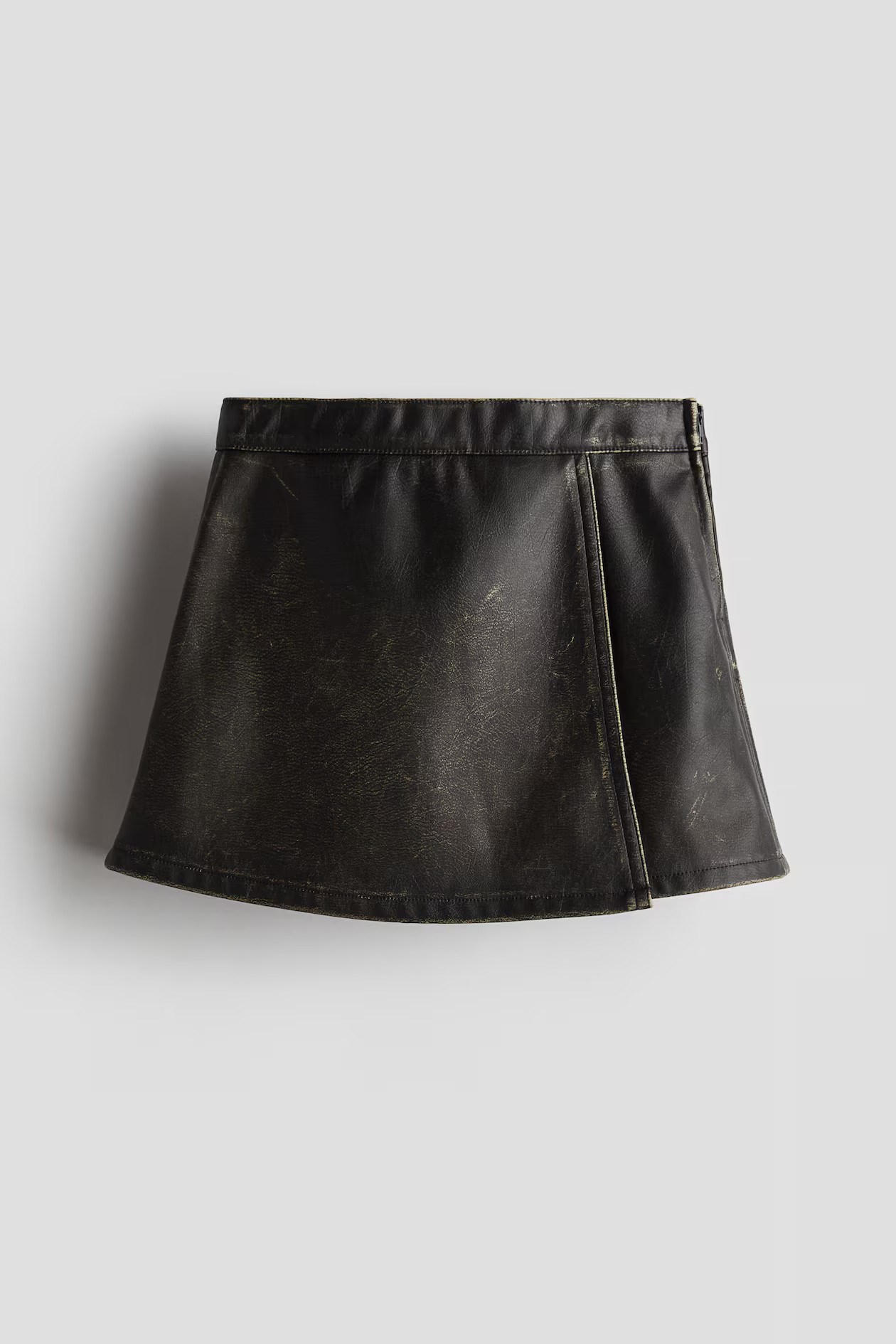Coated Skirt - Regular waist - Short - Black - Kids | H&M US | H&M (US + CA)