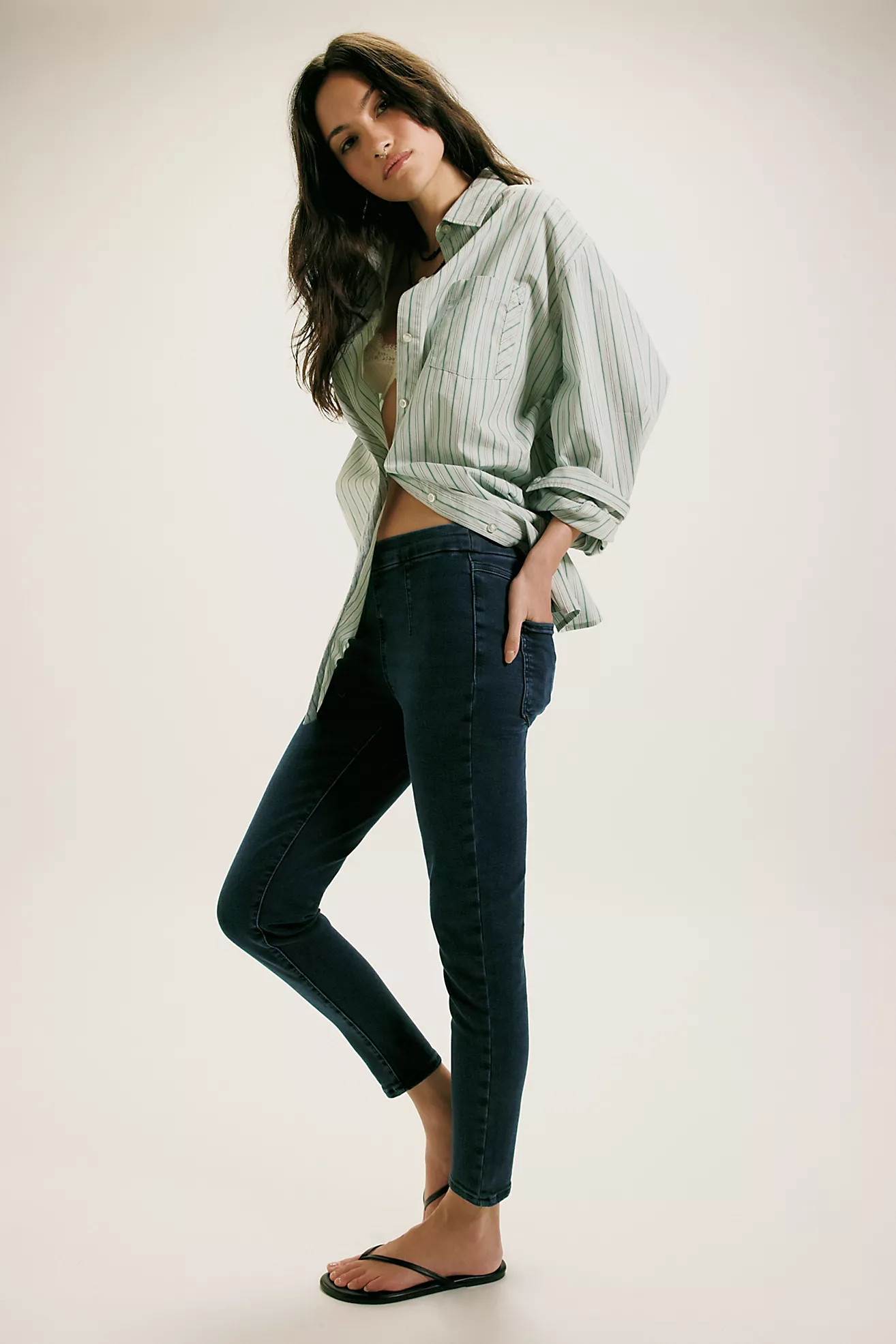 We The Free CRVY Infinite Stretch Pull-On Skinny Jeans | Free People (Global - UK&FR Excluded)